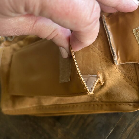 Vintage Tinder Brown Leather Crossbody Wallet Bag | Genuine Leather | NWT 8.5" W - Picture 11 of 12